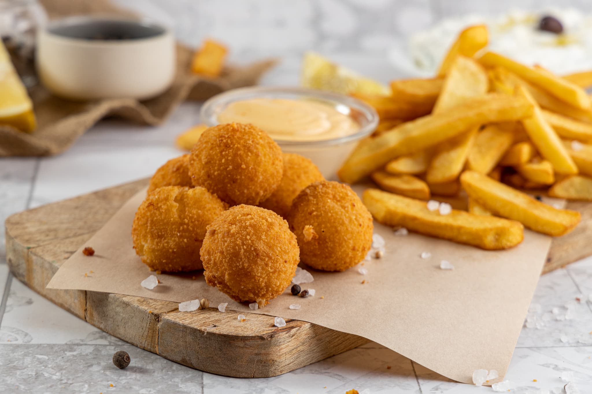 Τυροκροκέτες στο ενδεικτικό μενού του The VeatERAN Van