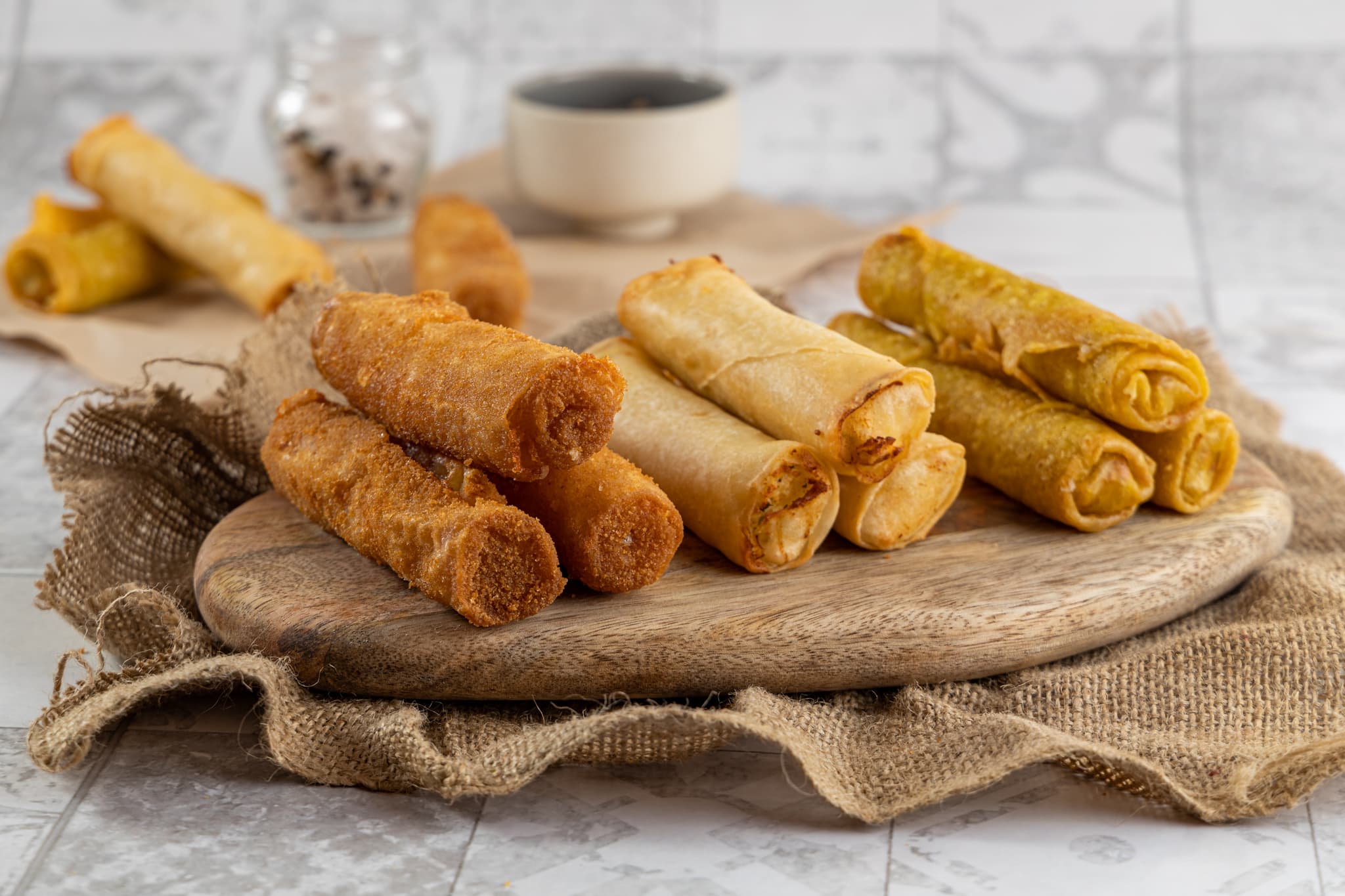 Spring rolls λαχανικών στο ενδεικτικό μενού του The VeatERAN Van